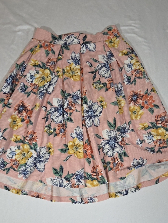 Haute Monde Dresses & Skirts - Haute Monde Pink Floral Pleated Skirt Size Large Womens